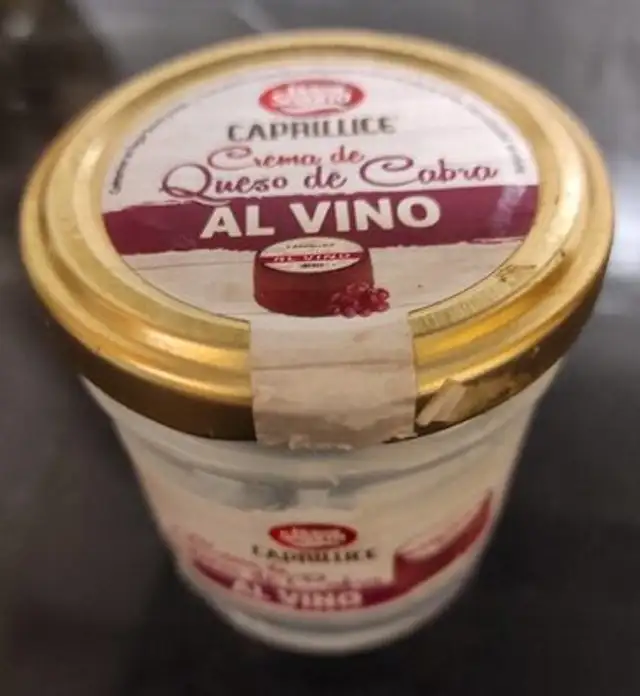 Crema de queso de cabra al vino