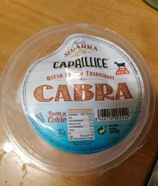 Queso fresco tradicional de Cabra