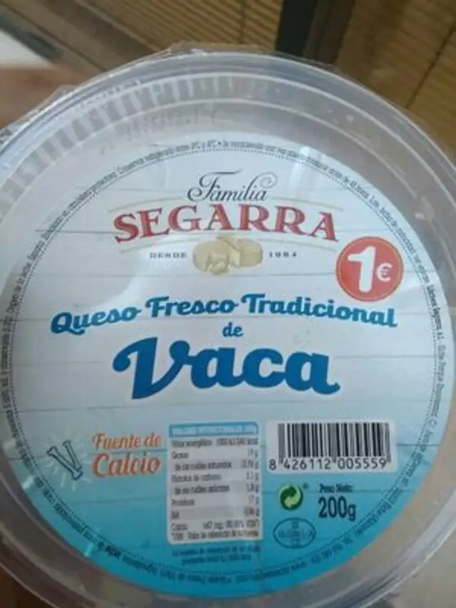 Queso fresco ingredients label
