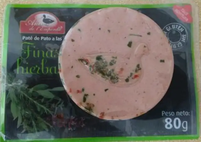 Paté de pato a las finas hierbas