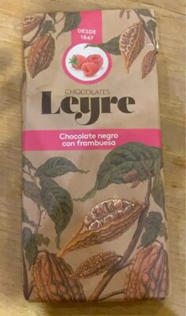 Chocolate negro con frambuesa