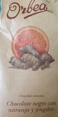 Chocolate negro con naranja y jengibre