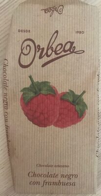 Chocolate negro con frambuesa