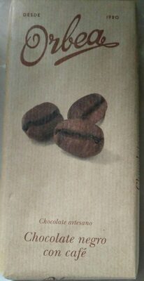 Chocolate negro con café