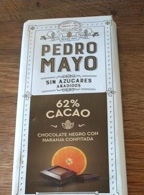 Chocolate negro con naranja confitada