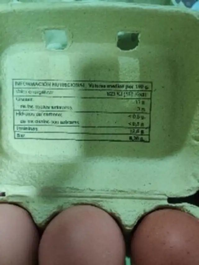 Huevos ovo city nutrition facts table