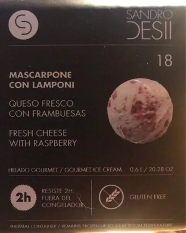 Fresh Cheese with Raspberry ice cream