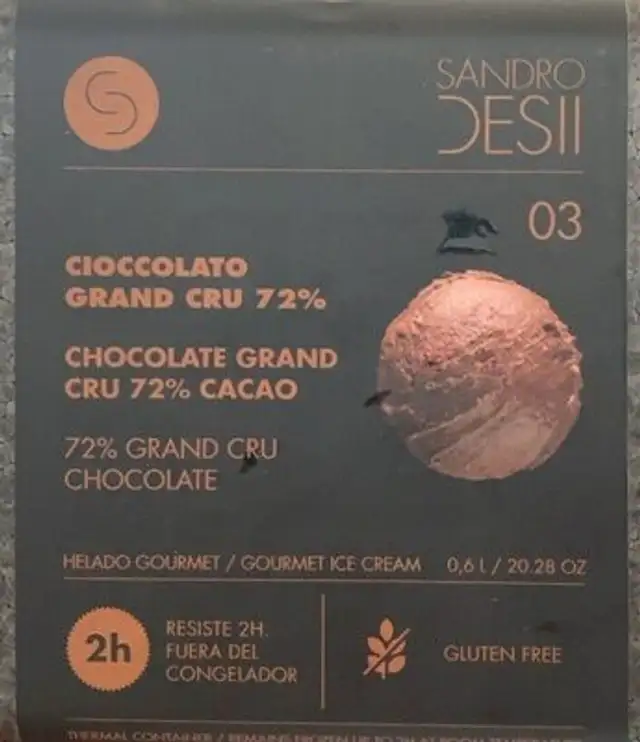 Helado Chocolate Grand Cru 72% Cacao