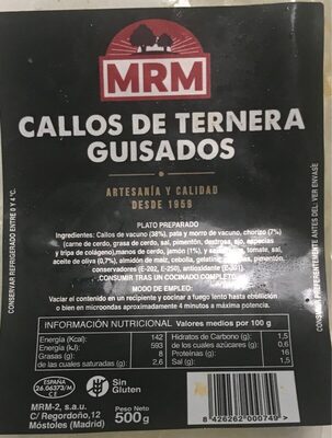 Callos de Ternera Guisados