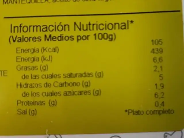 TAPPERS - Pollo al chilindrón con puré de patatas casero nutrition facts table