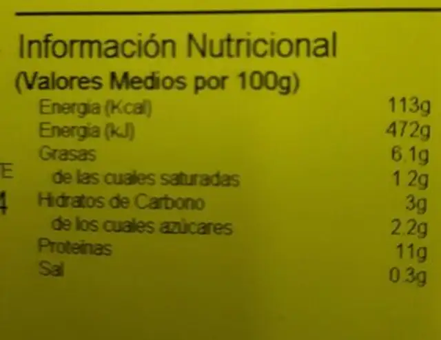TAPPERS - Sautée de daditos de pollo con espinacas nutrition facts table