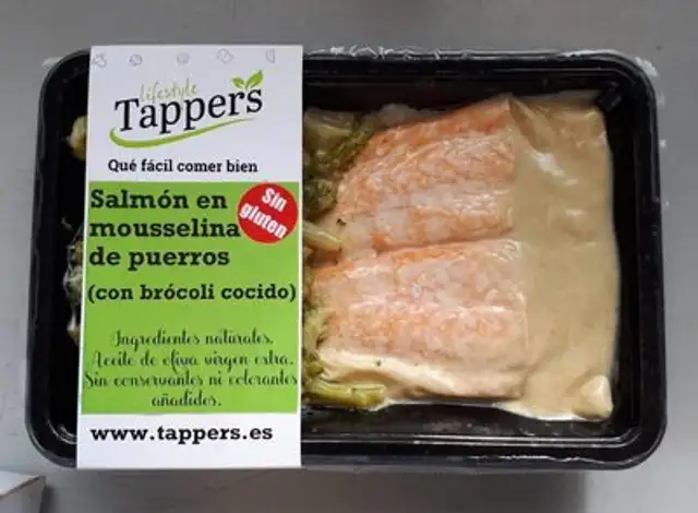 TAPPERS - Salmón en mousselina de puerros con brócoli