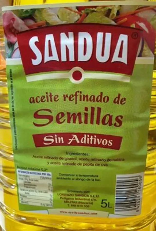 Aceite refinado de semillas