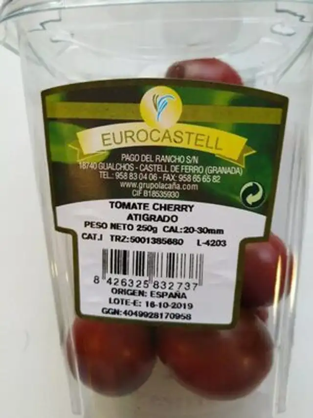 Tomate cherry atigrado
