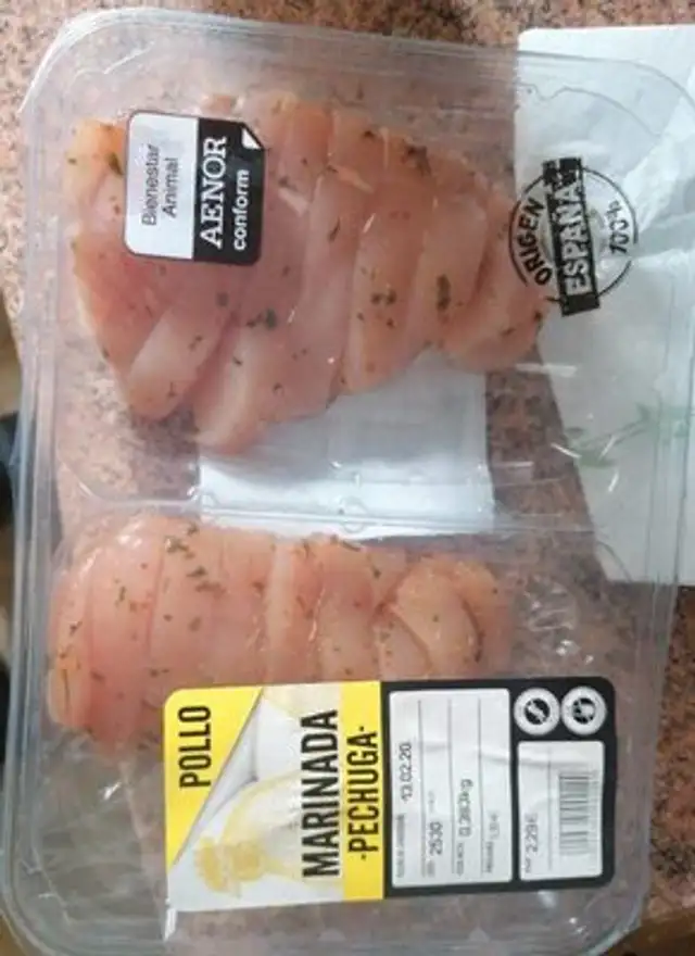 Pechuga pollo marinada