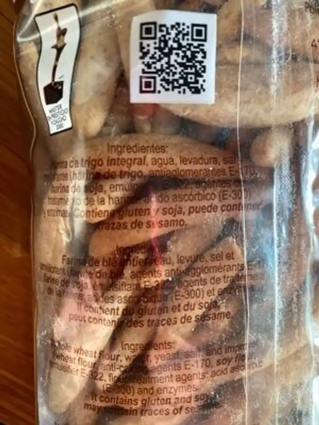 Picos integrales ingredients label