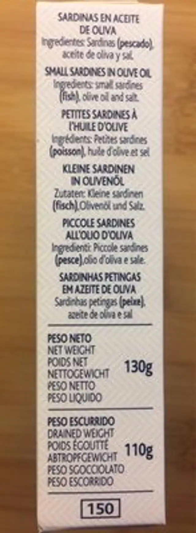 La brujula ingredients label