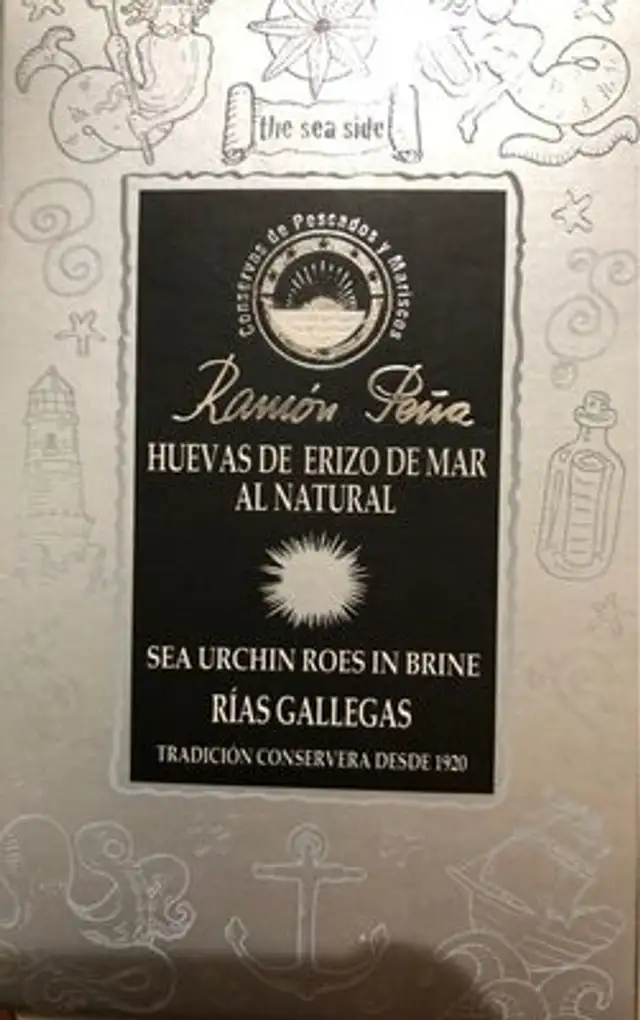 Huevas de erizo de mar al natural