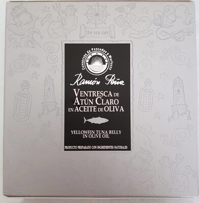 Ventresca de atún claro en aceite de oliva front packaging