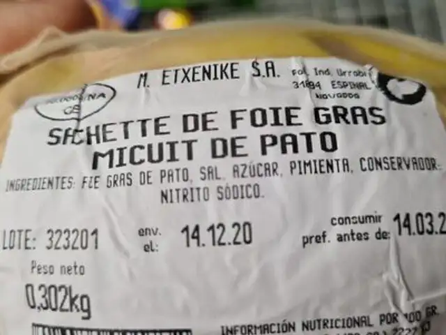 Unknown ingredients label