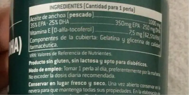 Herboactive omega 3 nutrition facts table