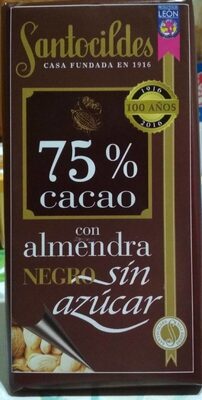 Chocolate negro 75% con almendra sin azúcar