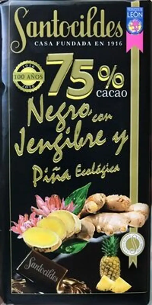 Chocolate Negro con Jenjibre y Piña Ecológica