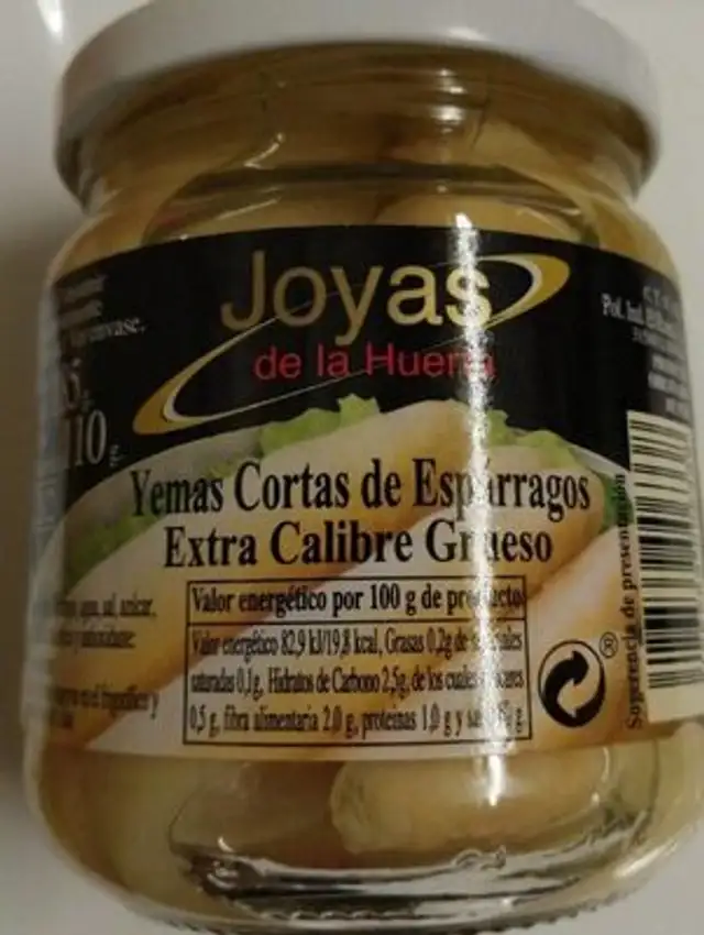 Yemas cortas de espárragos extra calibre grueso