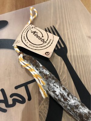 Saucisse canard aux ceps