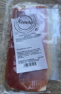 Tranches de jambon serrano