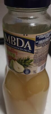 Zumo de pera y piña