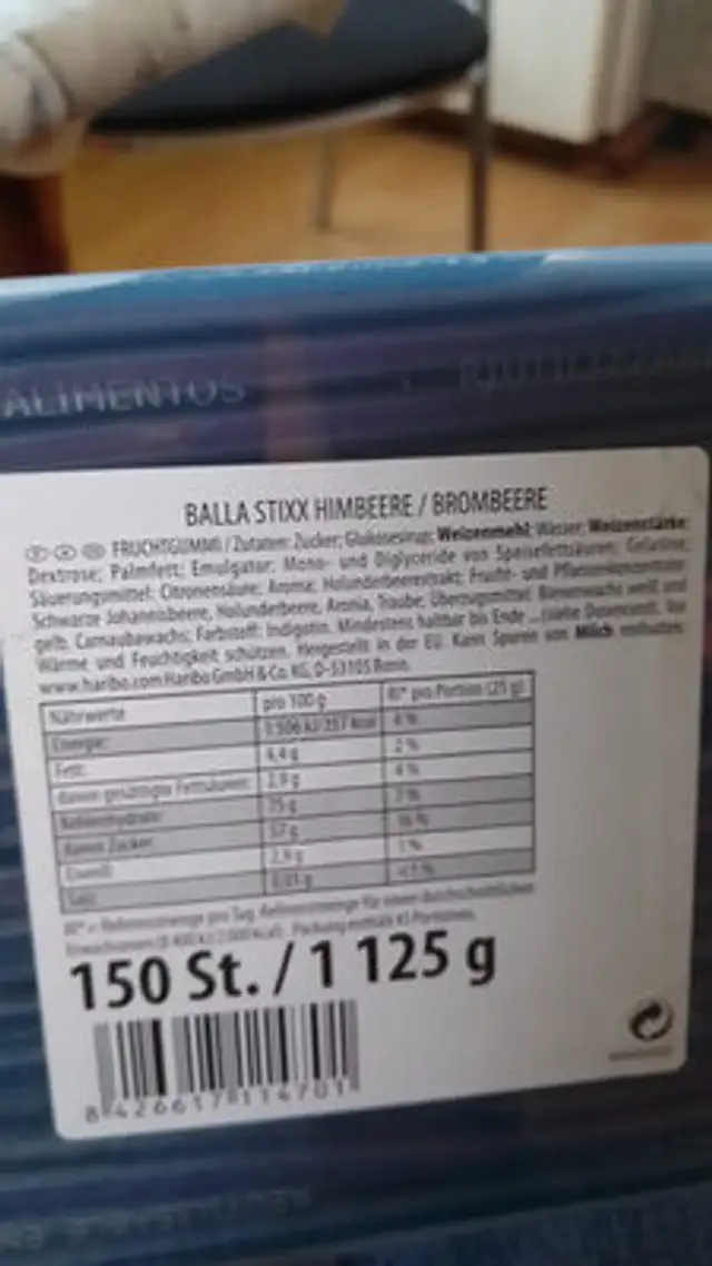 Unknown ingredients label