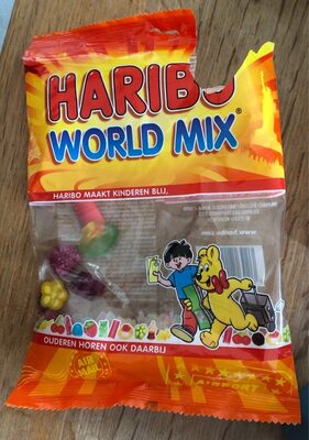 Haribo world mix front packaging