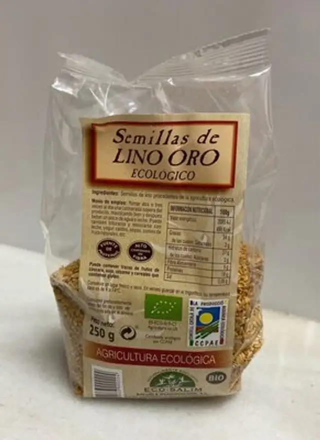 Semillas de lino oro ecológico