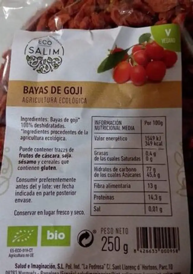 Bayas de goji