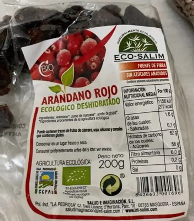 Arandano Rojo deshidratado