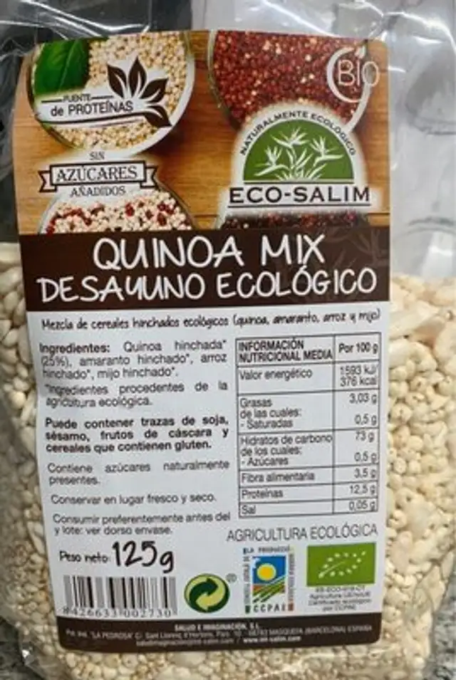 Quinoa Mix desayuno ecológico