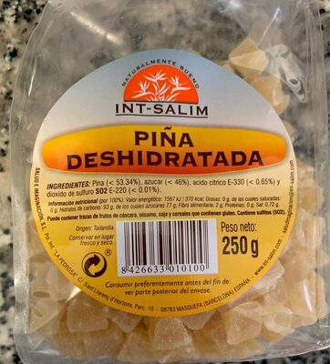Piña deshidratada