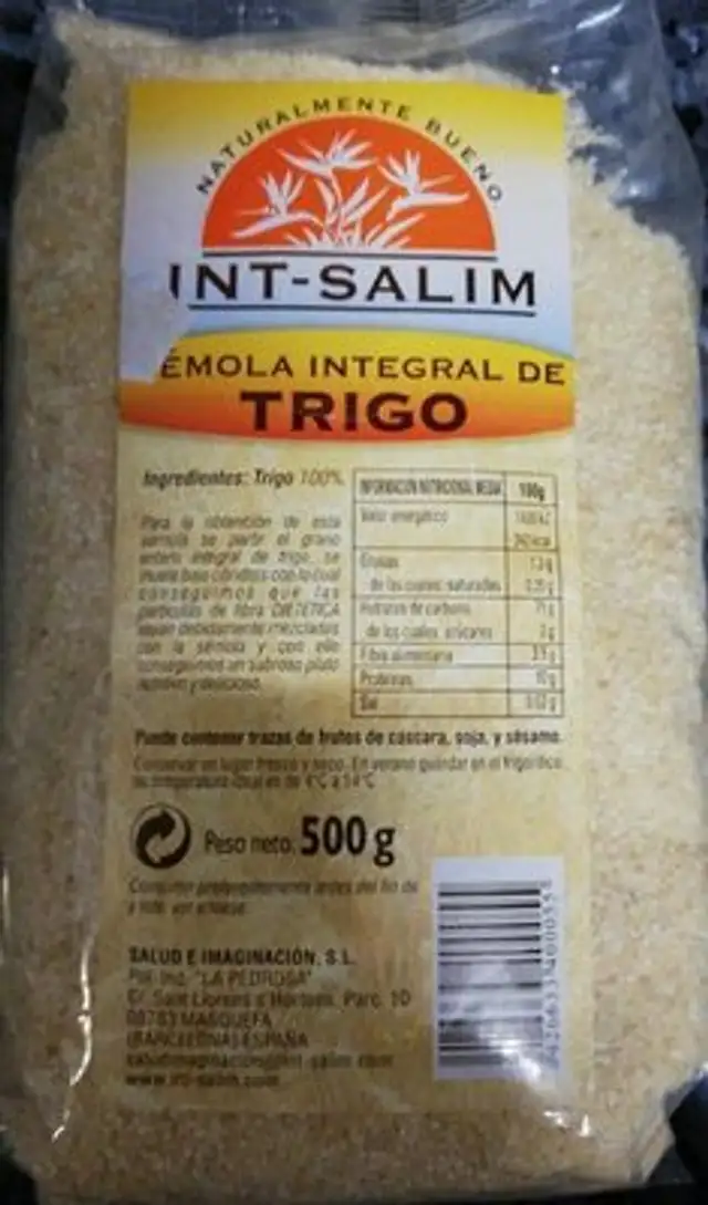 Sémola integral de trigo
