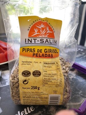 Pipas de girasol peladas