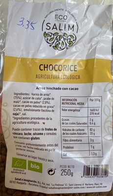 Chocorice front packaging