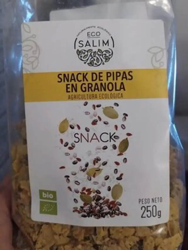 Snack de pipas en granola