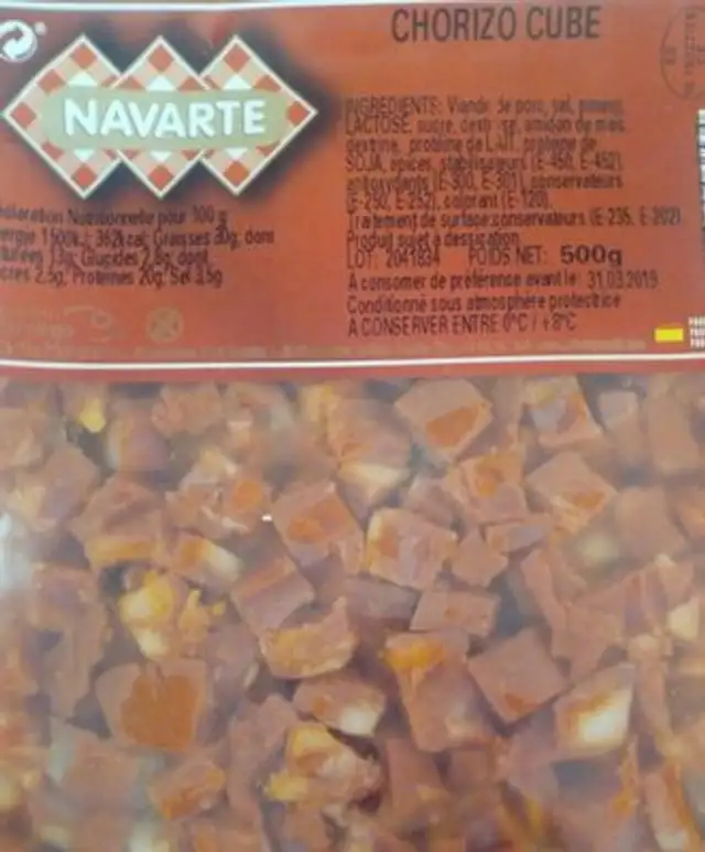 Chorizo cube