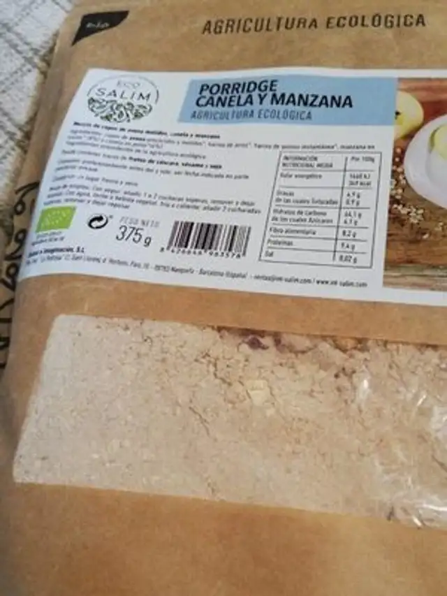 Porridge canela y manzana
