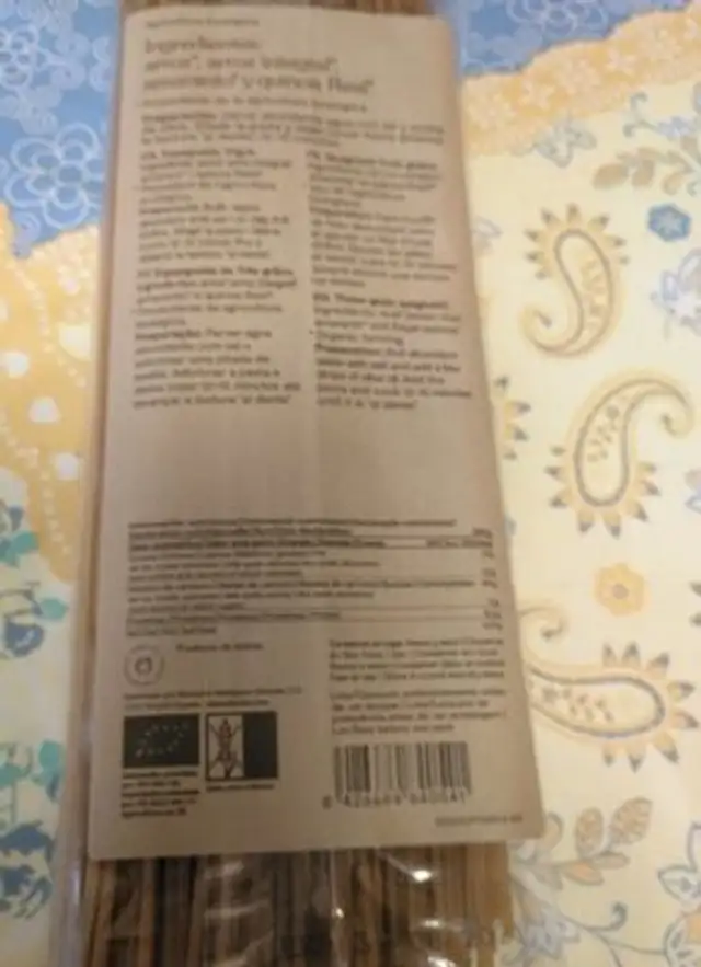 Espaguetis Trigano nutrition facts table