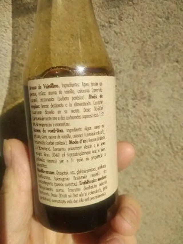 Unknown ingredients label