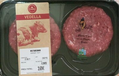 ASTURIANA BURGER MEAT front packaging