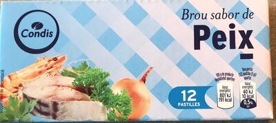 Brou sabor de peix front packaging