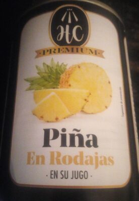 Piña en rodajas front packaging