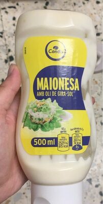 Maionesa amb oli de girasol front packaging